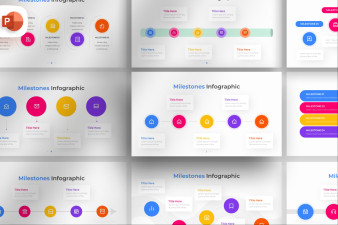 Milestone PowerPoint Infographic Template